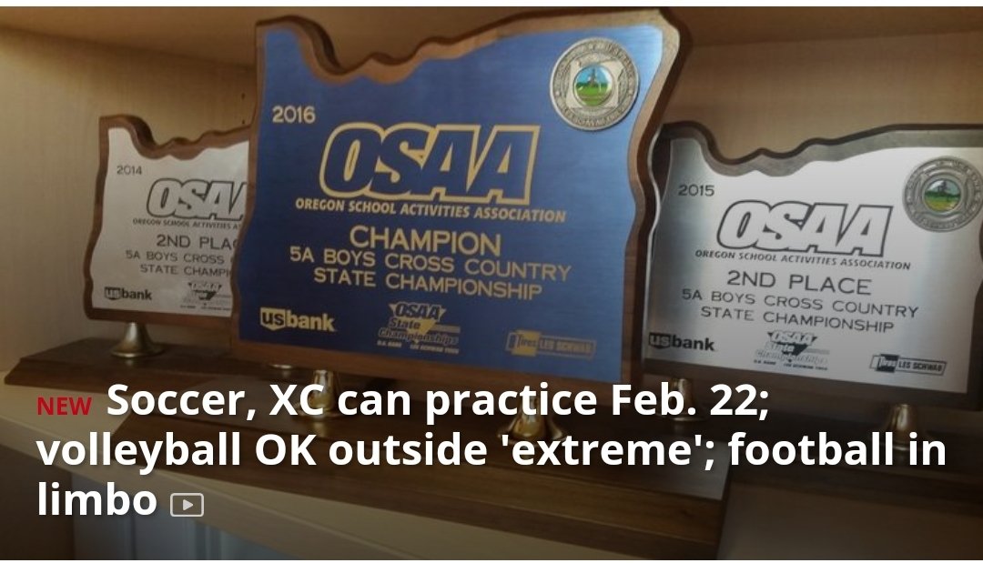 So excited OSAA gave a green light for soccer and XC to start official practices February 22. I'm looking forward to great senior seasons in both sports!
