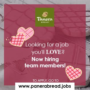 Looking for a job you'll 💕￼? Come join our team! Apply at panerabread.jobs
#parttime #Fulltime #Panera #foodservice