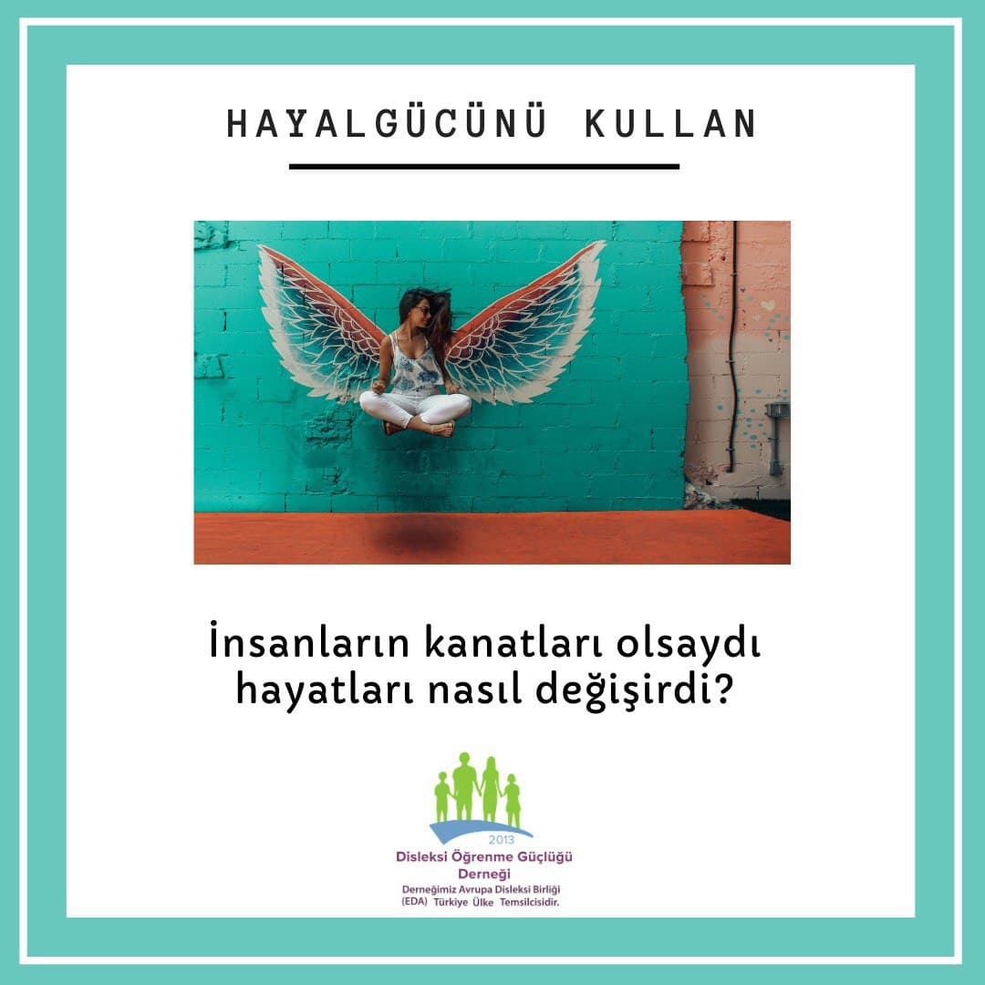 Disleksidernek's tweet photo. #disleksidernegiaratatildesizinle Hayal gücümüzü Kullanıyoruz. Çocuğumuzdan gelen cevapları video çekip siz de bizimle paylaşır mısınız?  😊 https://t.co/YPTDfImE7A