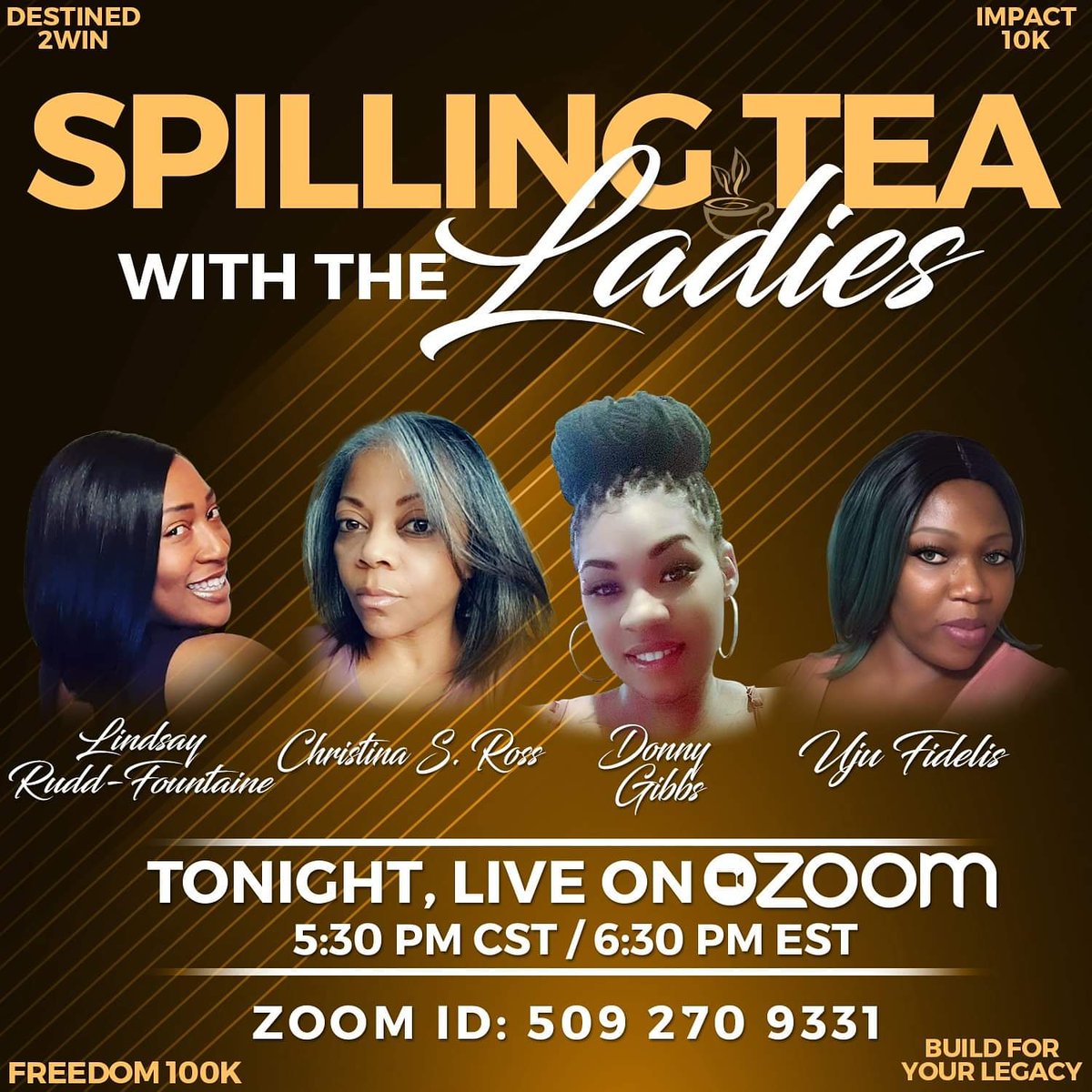 CRoss3210's tweet photo. I am Honored and HUMBLED to have an opportunity to serve &amp; build a GLOBAL BUSINESS with a group of INCREDIBLE people!! 
Join us tonight Tuesday evening:
6:30 pm EST
5:30 pm CST
Via Zoom or FB live

#Freedom100K 
#Destined2Win 
#Transformation 
#TotalLifeChange https://t.co/F8yUgaT82c