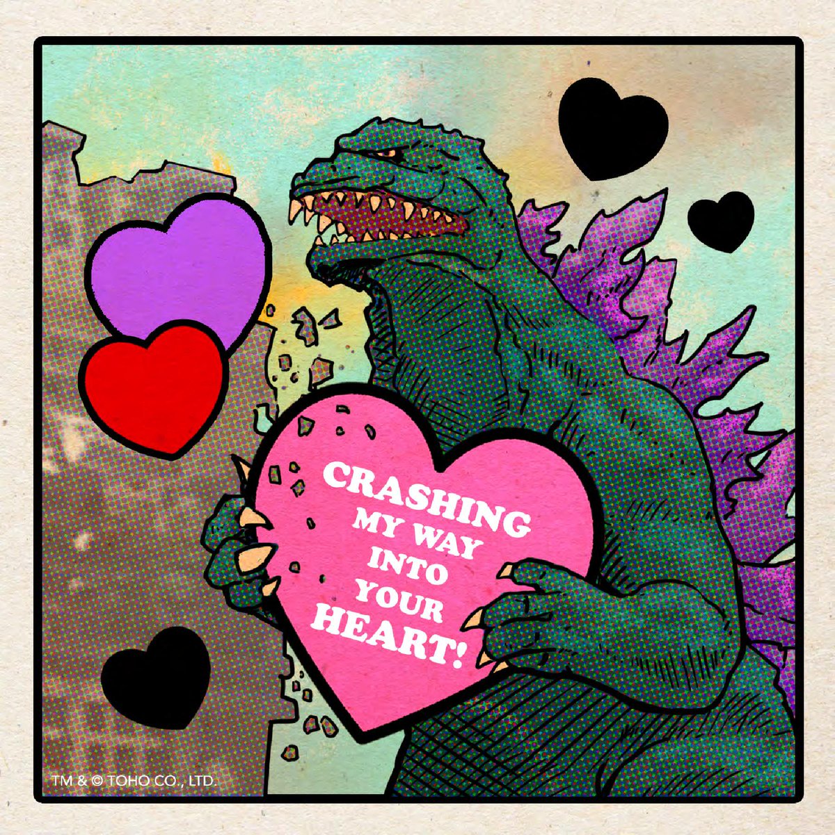 Godzilla_Toho's tweet photo. Happy #ValentinesDay! Download and send one of these cards to your special kaiju crush today on https://t.co/yFzxL3kgh5❤️ Which card is your favorite? https://t.co/bPk3RmJxCy