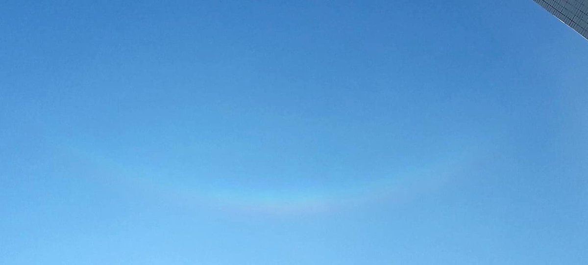 Circumzenithal Arc observed this month in Caraguatatuba, Brazil, this month. Feb 4th 2021.