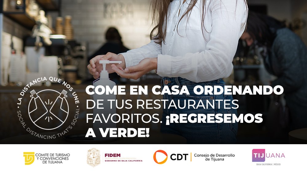 DescubreTijuana's tweet photo. Consume de tus restaurantes favoritos por las plataformas digitales, cuidemos de los nuestros y ayudemos a los negocios locales en Tijuana. 
#Yomequedoencasa #LaDistanciaquenosUne

#DescubreTijuana #CuidamosdeTijuana #Tijuana #Mexico #Turismo.
#TijuanaLista #LaDistanciaQueNosUne https://t.co/fTEy2AVGY5