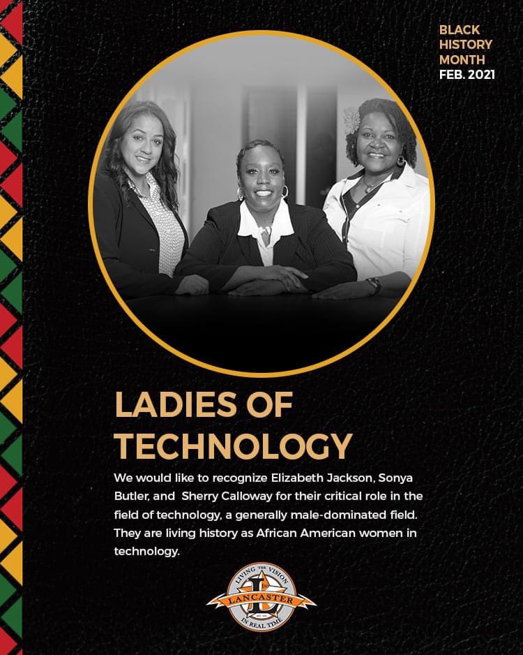 Today we honor the ladies of The Technology Department as they are trailblazers in their field. #HistoryNow: TheWEBOWay 2021 @ptwithsbutler <a href="/sonjaabrown/">Sonja A. Brown</a> @millwill77 <a href="/PbellLeader/">Ms. P. Bell</a> <a href="/TigerSdntMedia/">Tiger Student Media</a> <a href="/Lancaster_TX/">City of Lancaster</a>