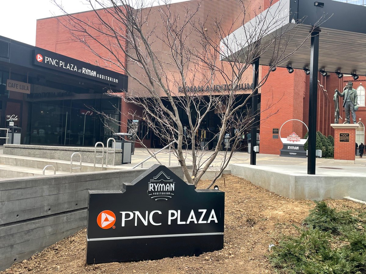 Grand Opening of #PNCPlazaAtTheRyman coming in the Spring!  Proud to be the Official Bank of <a href="/theryman/">Ryman Auditorium</a> and the partnership we are building.