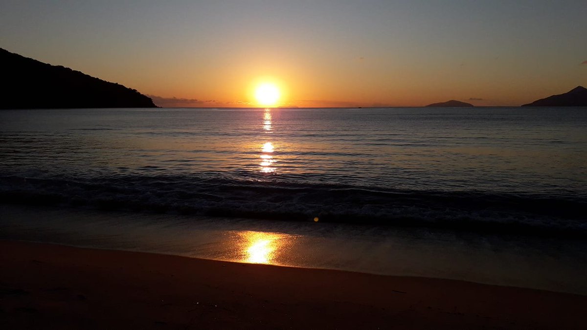 Ray of sunshine at sea