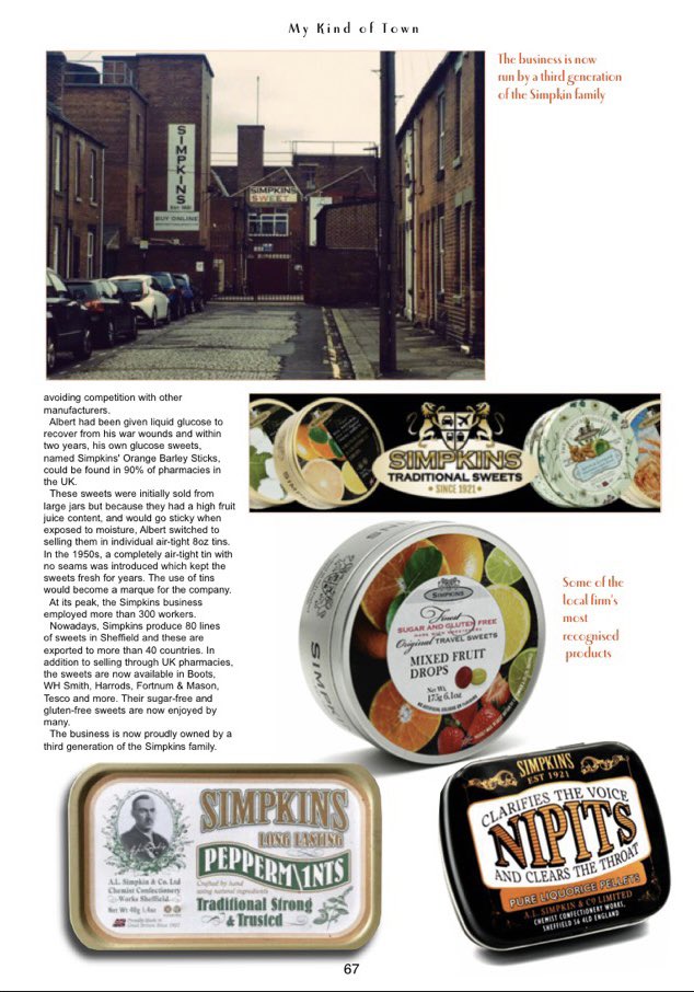 Simpkins are to be featured in the upcoming edition of “My Kind of Town” - the Sheffield nostalgia periodical published quarterly. 🗞 🧑‍💻 Have a read of the article celebrating Simpkins centenary which can be bought at heronpublications.co.uk