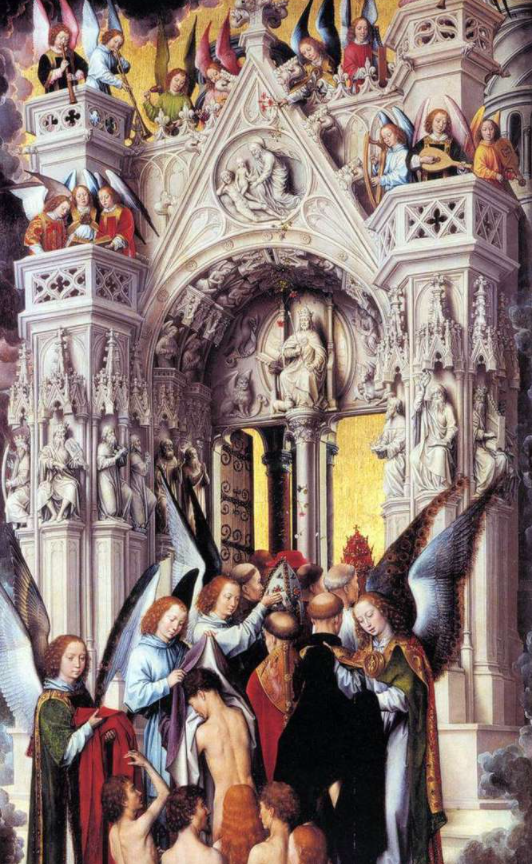 THREAD. Problems depicting HEAVEN # 3: The Gates. It has proved easier to depict the Twelve Pearly Gates than to depict Heaven itself. The ineffable paradise that lies beyond - a place "filled with peace, joy and grace" is barely described in in the Bible & rarely depicted in art