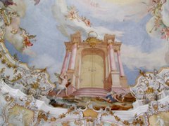 THREAD. Problems depicting HEAVEN # 3: The Gates. It has proved easier to depict the Twelve Pearly Gates than to depict Heaven itself. The ineffable paradise that lies beyond - a place "filled with peace, joy and grace" is barely described in in the Bible & rarely depicted in art