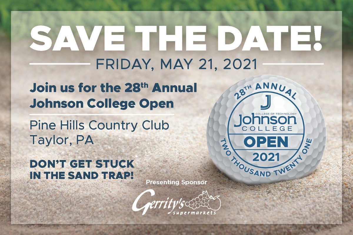 Snow might be on the fairways now, but we’ll be golfing in no time. Sponsorship opportunities are available. Please reach out to Michele Newberry at mnewberry@johnson.edu to learn how you can support the Johnson College Open and our students. #GolfTournament #WeWork #JCEssential