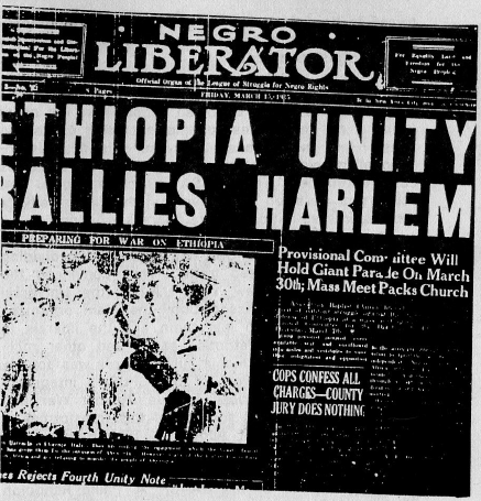 Black newspapers across the country offered their support.  #BlackHistoryMonth    #Ethiopia  #Harlem  #WWII  #Fascism  #Italy