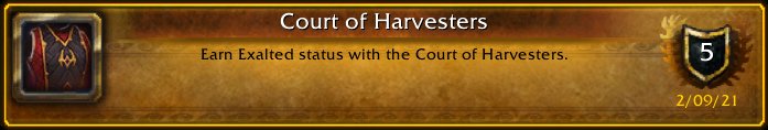 LoisseOfLothar's tweet photo. I just earned the [Court of Harvesters] Achievement! #Warcraft https://t.co/XnZroZSOsu
