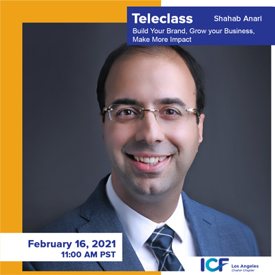 ICFLA's tweet photo. Are you ready to BUILD YOUR BRAND, GROW YOUR #BUSINESS, MAKE MORE IMPACT?
Register for this #ICFLA #Teleclass featuring @shahabanari to learn how to use 6 proven tools to gain credibility in the market.
#build_your_brand
@NextNewGrowth @tadedeaux https://t.co/wsUrr6fxLM https://t.co/tLRzfwu58F