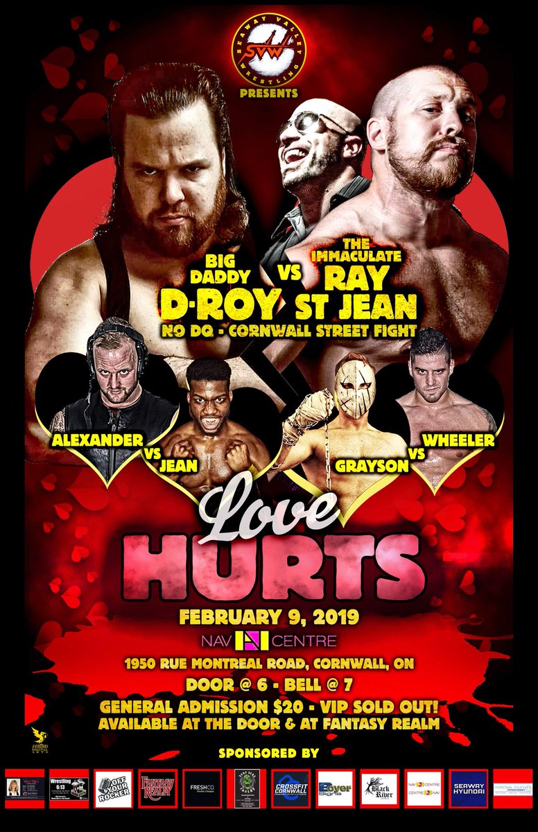 Seaway Valley Wrestling (@svwwrestling) on Twitter photo Two years ago today...
<a href="/EvilUno/">EVIL UNO of DARK ORDER 🇨🇦</a> <a href="/stu_dos/">Stu Grayson</a> <a href="/Walking_Weapon/">Josh Alexander</a> <a href="/SheldonJean_/">Sheldon Jean</a> <a href="/CityofCornwall/">City of Cornwall</a> <a href="/ChooseCornwall/">Choose Cornwall</a> @NAVCENTRE Two years ago today...
<a href="/EvilUno/">EVIL UNO of DARK ORDER 🇨🇦</a> <a href="/stu_dos/">Stu Grayson</a> <a href="/Walking_Weapon/">Josh Alexander</a> <a href="/SheldonJean_/">Sheldon Jean</a> <a href="/CityofCornwall/">City of Cornwall</a> <a href="/ChooseCornwall/">Choose Cornwall</a> @NAVCENTRE