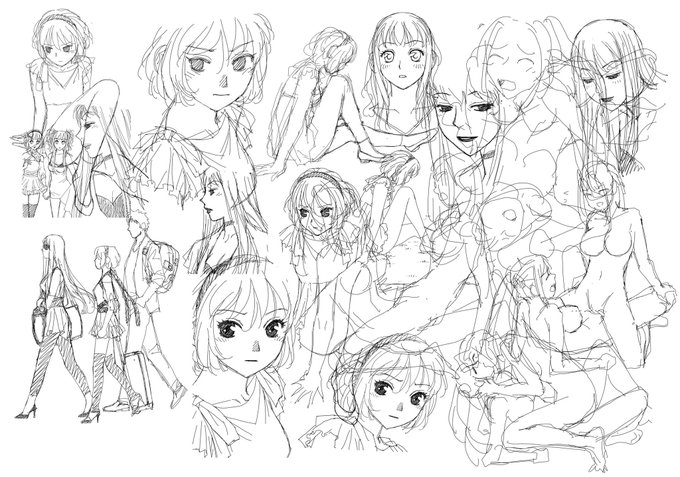 オイラの描いた漫画には各話のボツ絵がひとまとめにしてあるボツページがあります。舞台裏みたいで恥ずいのですが、ときどき見て精進しています_φ(。_。*) 