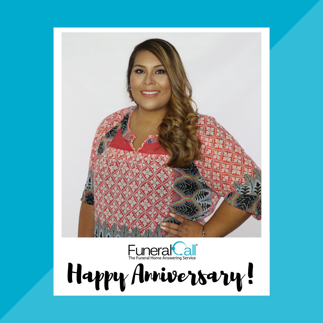 FuneralCall's tweet image. Congrats to Training Supervisor, Yovanna, on 5 years here at FuneralCall! 🎉