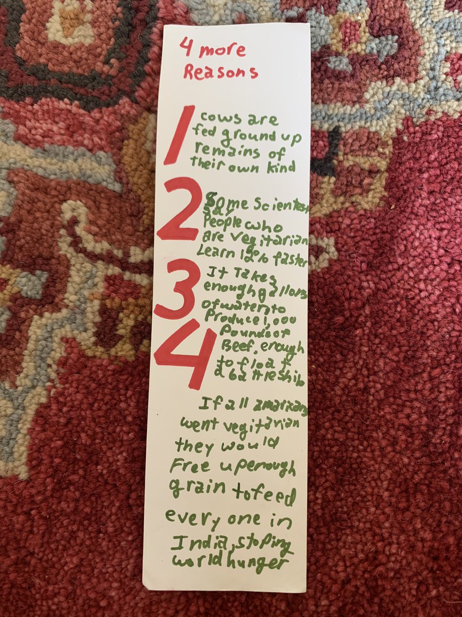 sensitivepapi's tweet photo. My sister wrote this vegan propaganda when she was 12 wtf https://t.co/pYWyxQcyZc