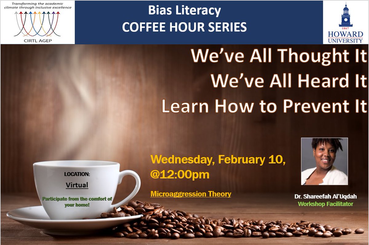 hhmsagep's tweet photo. Another great #hhmsagep coffee hour with @ynpsychologist! February 10 this week! Register: https://t.co/naLebrCqHi @HU_BiolGradProg @Howard_CEA @HU_GradSchool @gsc_howard @howarduchsoc https://t.co/pToIvG6zsy