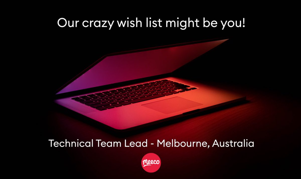 katrynadow's tweet photo. 💥We Are Hiring!
@meeco_me is looking for a Technical Team Lead for our
Australian 🇦🇺 team, where you can help shape the #APIofMe
We invite you to read through our wish list, and if this sounds like you then we can’t wait to meet! 🙌
https://t.co/enDacELy4X https://t.co/6ZpuU4Agvn