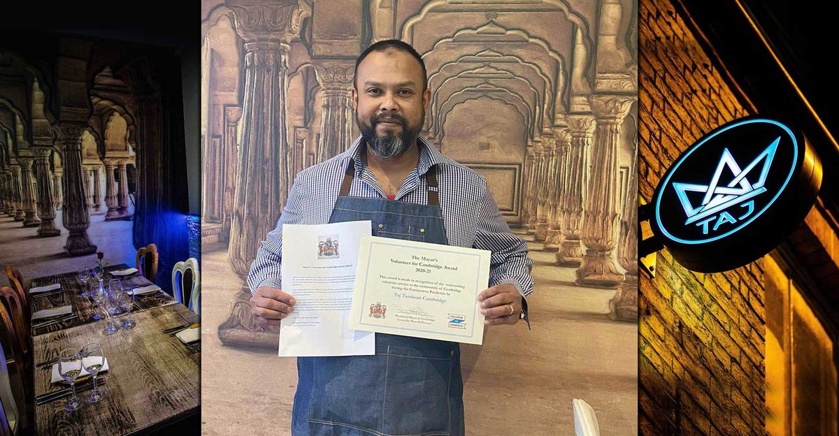 Feed the Lion (@feed_lion) on Twitter photo @cambmayor has awarded <a href="/TajCambridge/">Taj Tandoori</a> inaugural The Mayor’s Volunteer for #Cambridge #Award 2020-21 for their #charity work 👉bit.ly/36VM1oo
#halal #AwardWinning #restaurant #restaurants #Awards #Cambridge #mayor #Cambridgeshire #halal #halalfood #Food #foodnews #FtLion @cambmayor has awarded <a href="/TajCambridge/">Taj Tandoori</a> inaugural The Mayor’s Volunteer for #Cambridge #Award 2020-21 for their #charity work 👉bit.ly/36VM1oo
#halal #AwardWinning #restaurant #restaurants #Awards #Cambridge #mayor #Cambridgeshire #halal #halalfood #Food #foodnews #FtLion