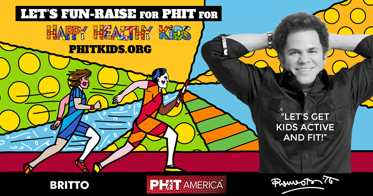 PHITAmerica's tweet photo. Our friend, and Play Campaign featured artist, @brittopopart, puts the FUN in getting and staying active. Together, letβs FUN-raise for PHIT! Visit https://t.co/1cnRSmZjb4 for more details and to support.
#PlayCampaign #HealthyKids #PhysicalActivity #Running #HealthyLifestyle https://t.co/LRpGUR9CHb