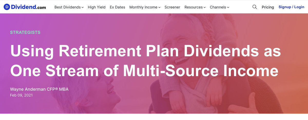 RMDs are not merely funded by dividends but also a form of dividend itself by virtue of being a valuable income stream. In a new article for dividend.com, I've outlined what to keep in mind if you plan to use RMDs as retirement monthly deposits: tinyurl.com/1qdrmxlw