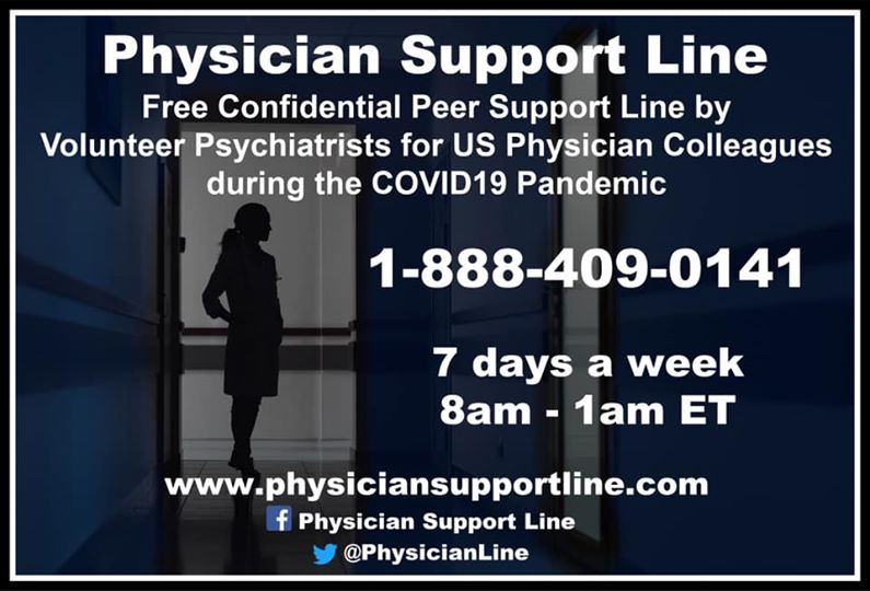 smita_md's tweet photo. @SaraTheIceBerg @hfarleymd @AmerMedicalAssn @christianacare @SaraTheIceBerg  wanted to bring to your notice an anonymous, grass-roots, free support line for physicians. @PhysicianLine https://t.co/P1iuAzR2m7