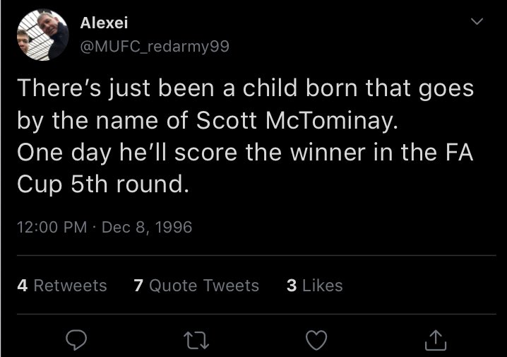 MUFC_redarmy99's tweet photo. Just found one of my old tweets about McTominay 👀👀 https://t.co/jzDC5JNNgh
