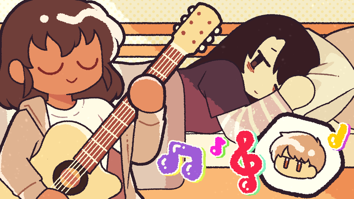 ribbonsteinOLD's tweet photo. fanart for 'goodnight, see you in my dreams' by @_EErun please read it~!💤🎵🎶 https://t.co/DVu8EWLLGT
