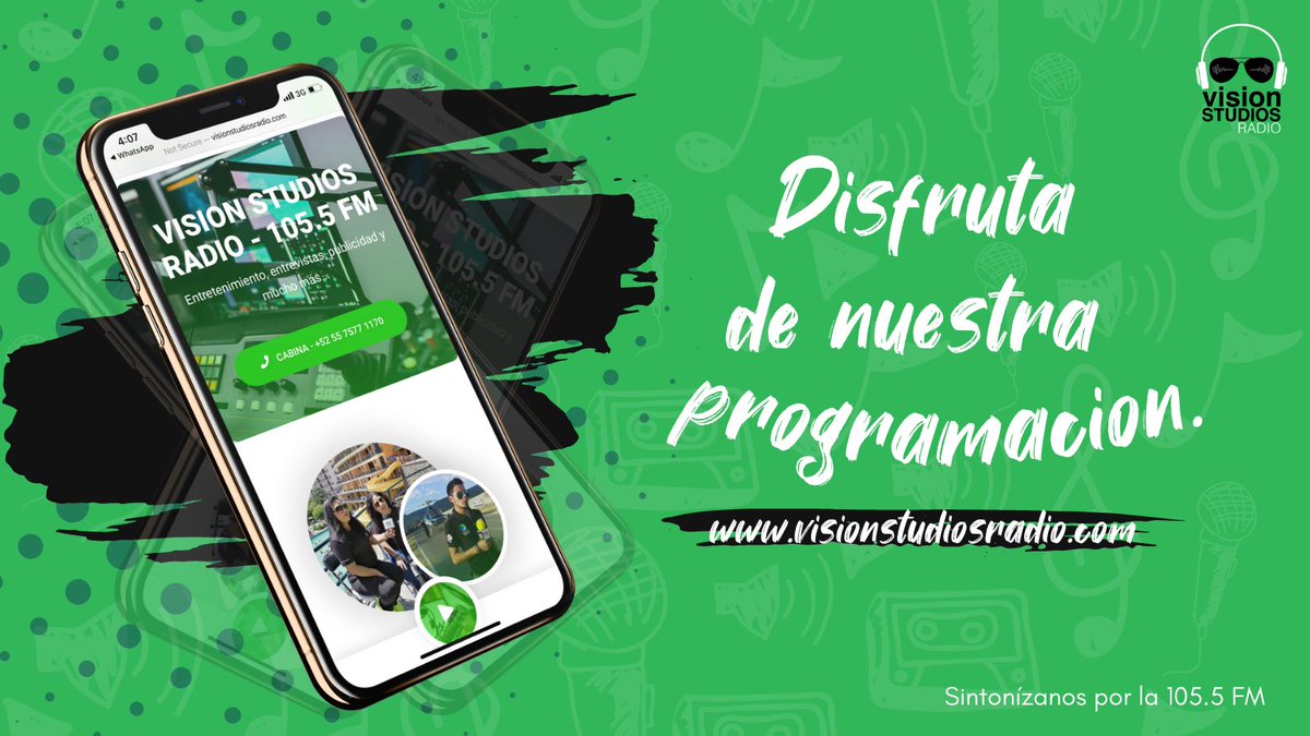VisionStudiosFM's tweet photo. Sintonízanos desde nuestro sitio web y sigue nuestra programación que estamos seguros que te encantará. 
https://t.co/8jlnMXPyMP  😎📻🎼
.
¡Nosotros no jugamos. Hacemos radio! ¡La frecuencia verde! 😜 👇
.
#radio #radioshow  #programas #entretenimiento #programaradio #martes https://t.co/mxQ3ApmpjC