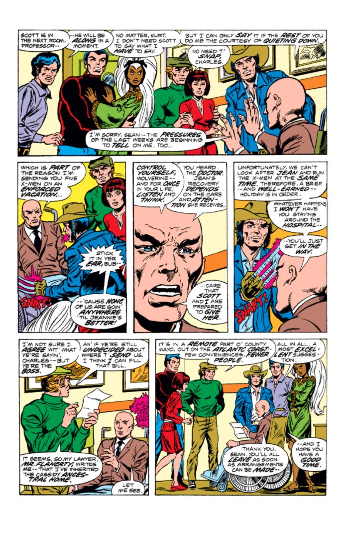 After Giant-Size X-Men, the X-Men series continued on with issue #94. There was very inconsistent usage of the SNIKT sfx for a while. Sometimes there was no sfx. In issue #96 we actually saw a SNICKT (with a "C"). Then in #101 we got our first SNIKT/SNAKT (for retracting claws).