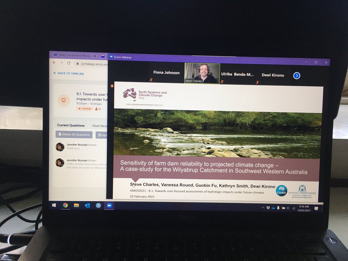 FiJohnsonWater's tweet image. Unfortunately I’m not able to make it much of #AMOS2021 this year but our session on user focused climate change assessments for hydrology is on now.