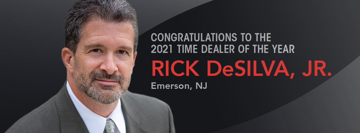 Congratulations to our 2021 TIME Dealer of the Year: Rick DeSilva, Jr., of Liberty Subaru in Emerson, New Jersey!