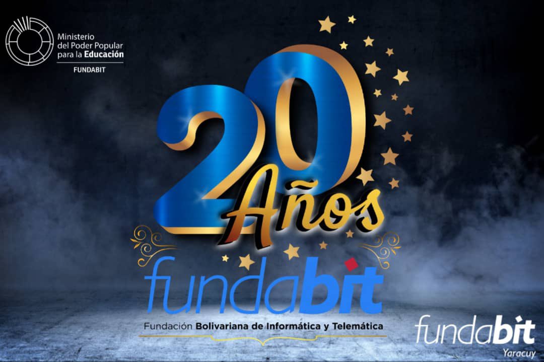 Fundabit_'s tweet photo. ￼¡Feliz Aniversario Fundabit!￼
 
Hace 20 años que el Presidente Chávez inauguró Fundabit y hoy seguimos aquí de la mano con cada uno de ustedes celebrando un aniversario más. @psuvaristobulo @NicolasMaduro 
 
#Fundabit20años #09Feb #PuebloUnidosPorLaPaz https://t.co/s94VwWYHuE