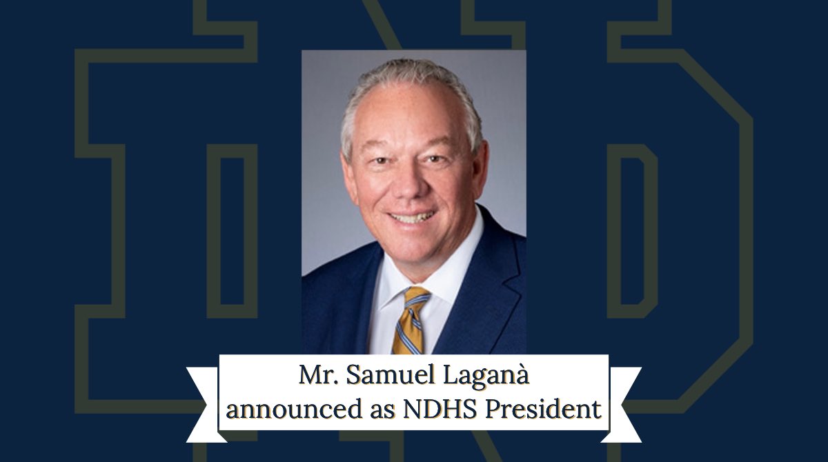 After a comprehensive national search, Notre Dame High School is pleased to announce that Mr. Samuel Carl Laganà has been named the next President of NDHS. Click the link to read more. #todayatndhs ndhs.org/ndhs-news?pk=1…