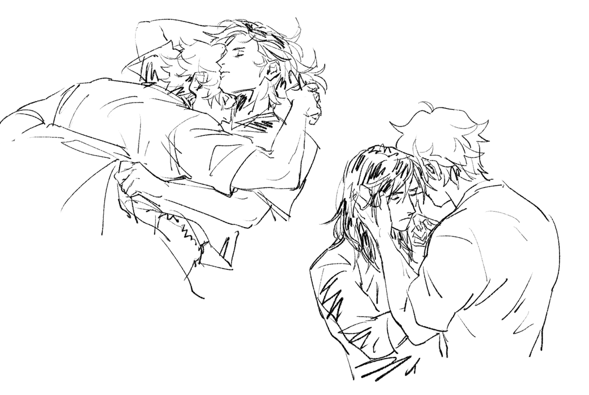 yay im not dead! heres some dumb domestic #sylvix doodles to get my mind off assignments
(cw nsfw text i guess) 