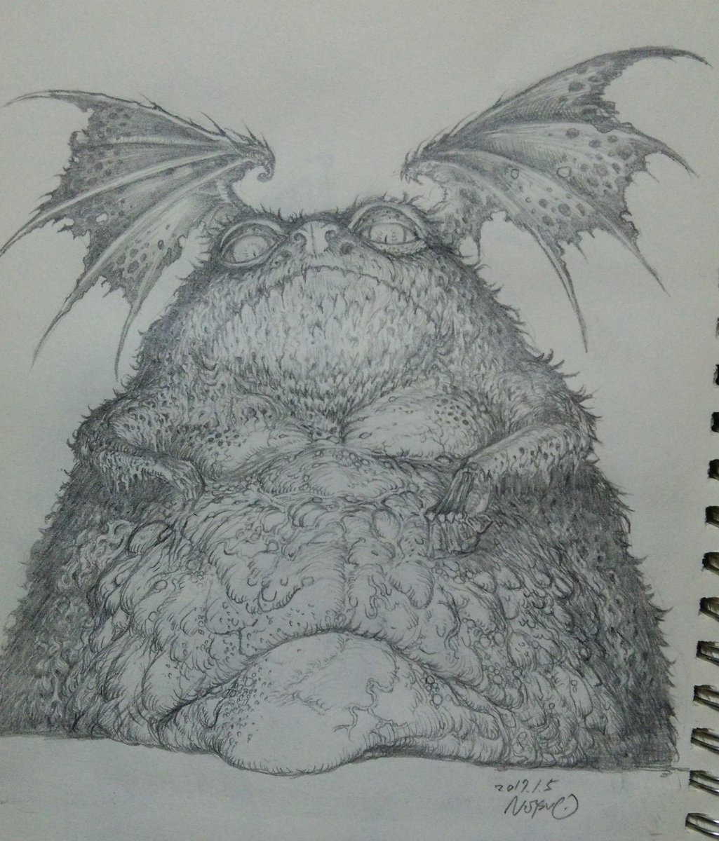 「Tsathoggua
Sketch                       」|脳痛男@Nottsuoのイラスト