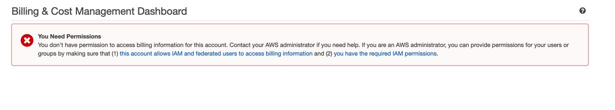 Let's do the responsible thing and set up some billing alerts FIRST.Not so fast!  @awscloud is on to my tricks by now.