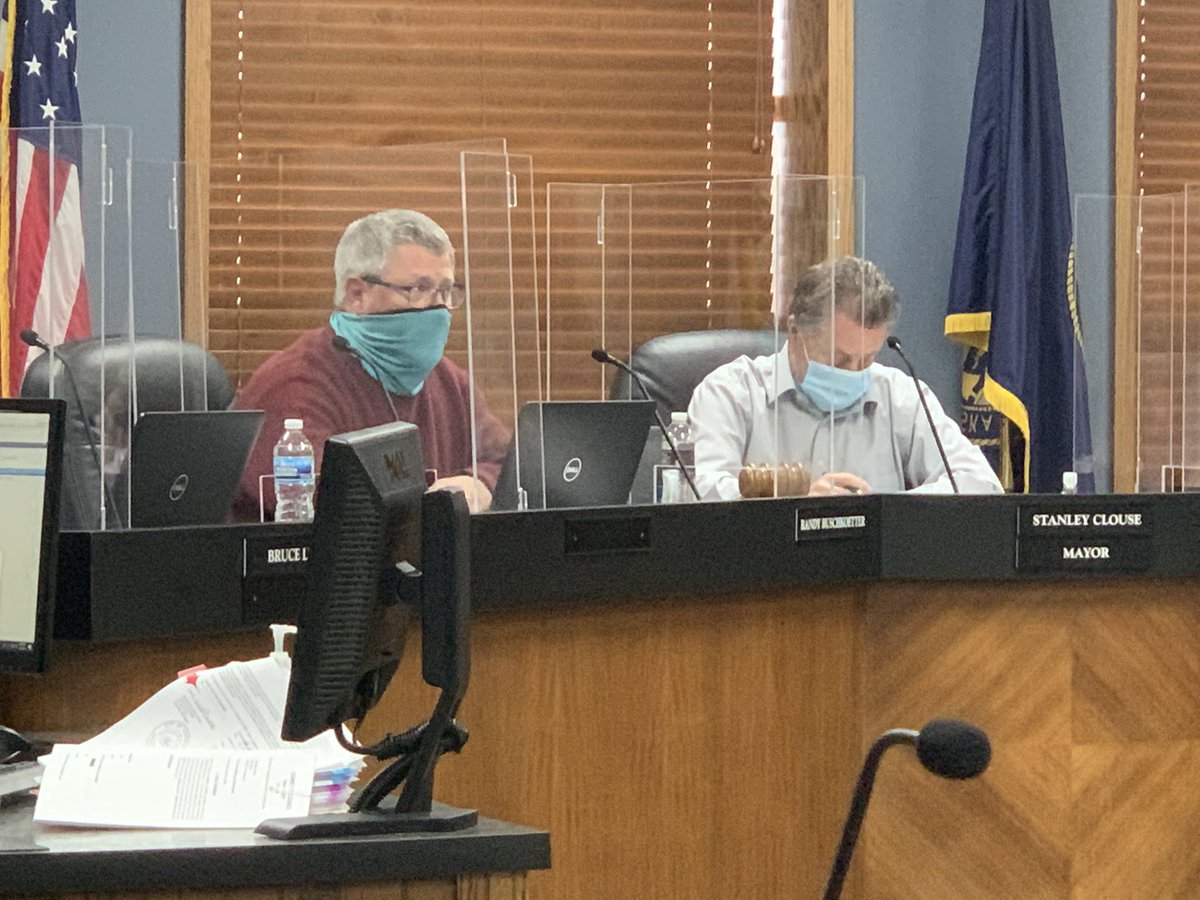 Shenks4Watching's tweet photo. Councilman Buschkoetter says they’ve received numerous messages from people who are in favor of letting the mask mandate go until the deadline (Feb. 23.) and not cutting it short (Feb. 11) as proposed. 
@NTVNEWS https://t.co/2PZY5IrRiF