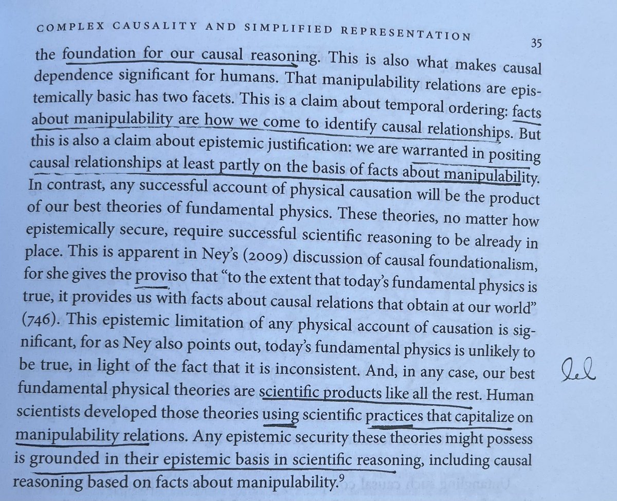 dlevenstein's tweet photo. #thisilike: the "manipulability" approach to causation, without metaphysical commitments.
Whatever the "ultimate" nature of causation, science uses, and is grounded in, facts about what happens when something is (or would be) manipulated. https://t.co/3R6gilOO9d