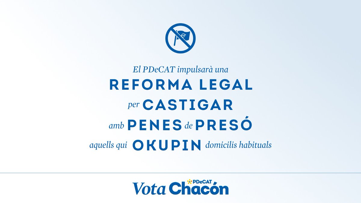 PD_Ripolles's tweet photo. Chacón al #DebatTV3: 

🔊 Senyor Aragonès, vostè vol governar amb gent (CUP) que promou l'ocupació il·legal mitjançant manuals?

#SiThoPensesPDeCAT 
💙💛 @angelschacon https://t.co/GpefjfZ9TU