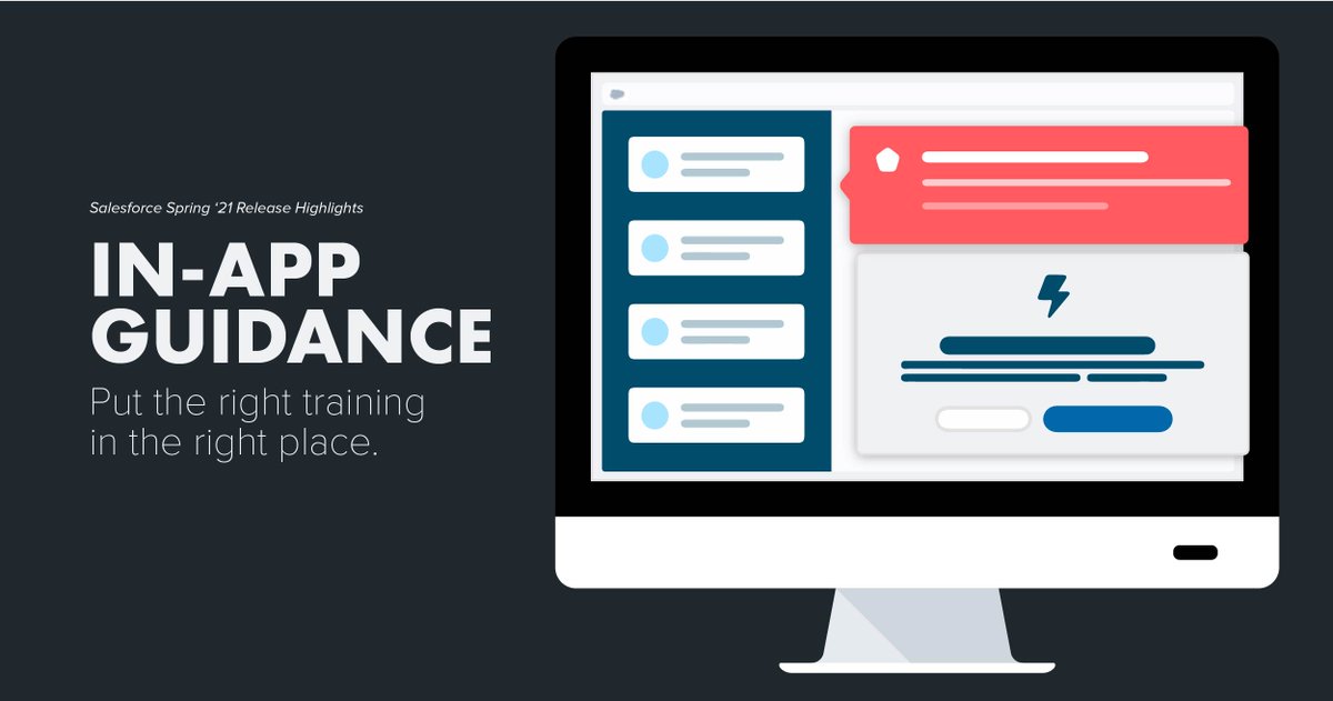 Abelianus's tweet image. #SalesforceSpringRelease : In-App Guidance. Increase user engagement and make sure your users have all the help they need! Need help setting up? Call us today. 
 #salesforce #salesforcecommunity #work #design #crmsoftware #constructioncrm #irvine #orangecounty #ocentrepreneurs