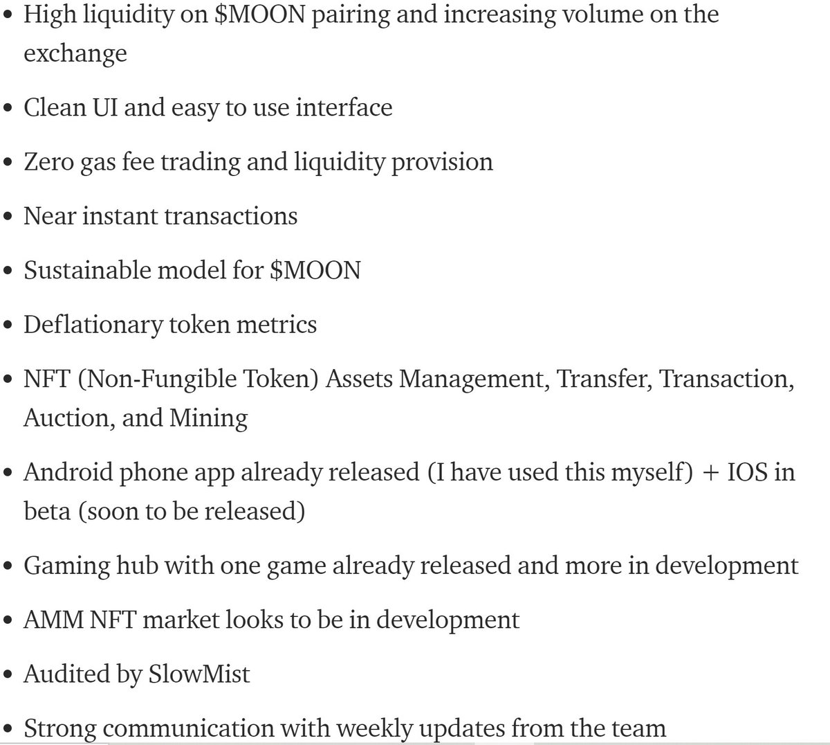 3/9 @imMoonSwap /  $MOON have recently upgraded their DEX to Version 2 with an easy to use interface and a host of additional features: