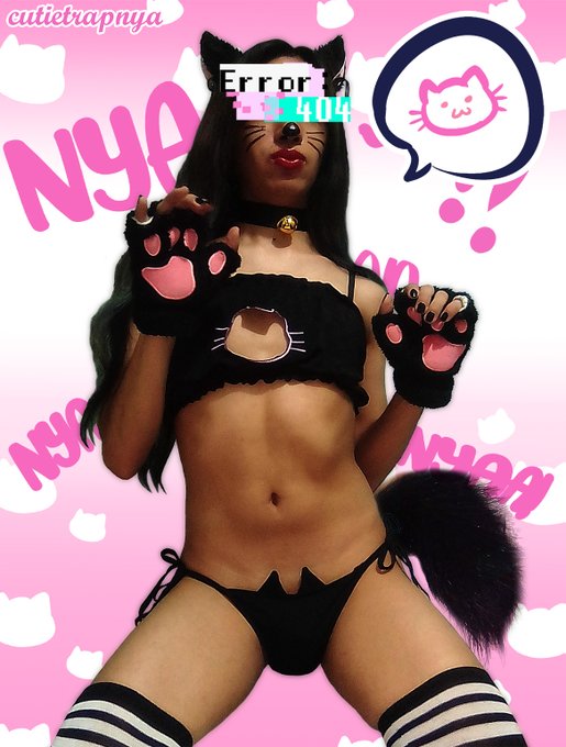 2 pic. :3 Meow meow! ??
Cat lingerie suits me, Senpai?

Cosplay of Murasaki, @0Lightsource's OC 
loved