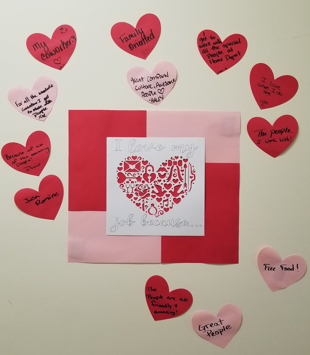 Since Valentine's Day is Sunday we thought we would show Home Depot some love! ❤❤❤❤