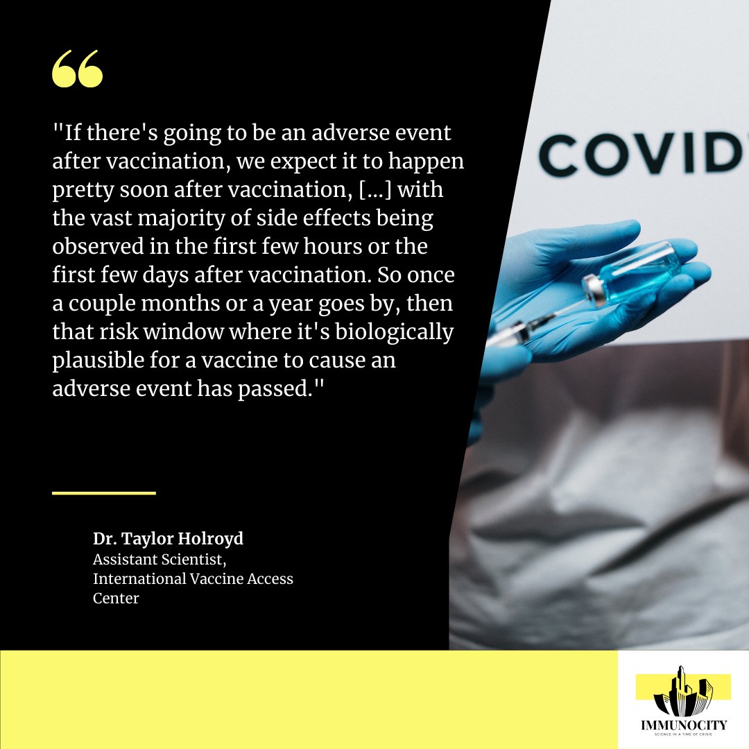 Concerned about long-term effects of the #COVIDvaccines? Tune in to hear Dr. Taylor Holroyd from @IVACtweets discuss why that is not likely to be biologically plausible. 

#podcastlove #vaccineconcerns #fightmisinformation #scicomms #podcastshow #podernfamily #applepodcast