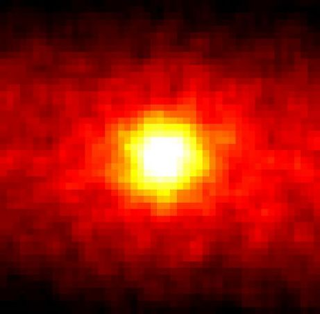 This is an image of the Sun.Taken at night. With neutrinos. Which travelled through Earth to reach a detector one thousand metres underground.
