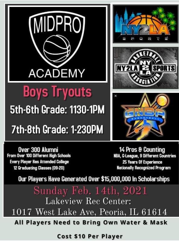 G_SullivanMPA's tweet image. Jr High Boys Tryouts Are Set (Sunday February 14, 2021) 
5th (11U)- 6th (12U)- 7th (13U)- 8th (14U) Teams Available. Please fill out tryout form if your child plans to attend or interested in attending.  midproacademy.com/tryouts

#MidProFam #WhoIsNext #DevelopmentIsKey