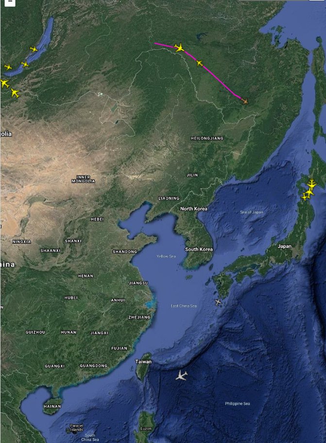Oceanworldfree's tweet photo. ๐ท๐บRussian Air Force RA-61729 Antonov An-148-100E #14F121,
the eastern #ChinaRussiaBorder
๐บ๐ฒ USMC MAGIC11 (169539) Beech UC-12W #AE6470, #Kyushu Japan
๐บ๐ฒUSAF Boeing RC-135W Rivet Joint (62-4139) #AE01D0 toward
#LuzonStrait #BashiChannel
#SouthChinaSea #TaiwanStrait https://t.co/DflmGnU8Y0