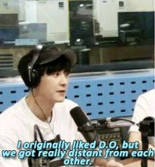 CHAPTER FIVE : 2015 - THE RIFTKyungsoo became busy in acting and Chanyeol said he was feeling distant to him during those days.